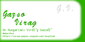 gazso virag business card